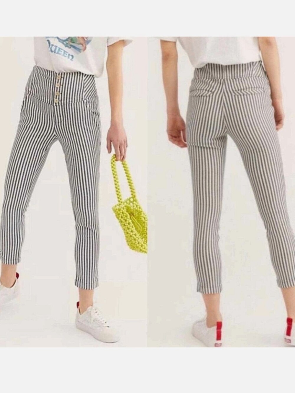 Free People Frankie High Waisted Crop Jeans Size 0